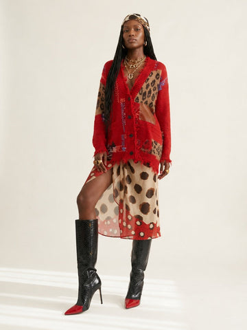 Wild Heart Leopard Knitted Cardigan