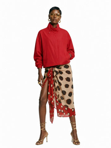 Grounded Cropped Drawstring Jacket