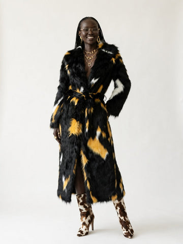 Fierce Faux Fur Statement Coat