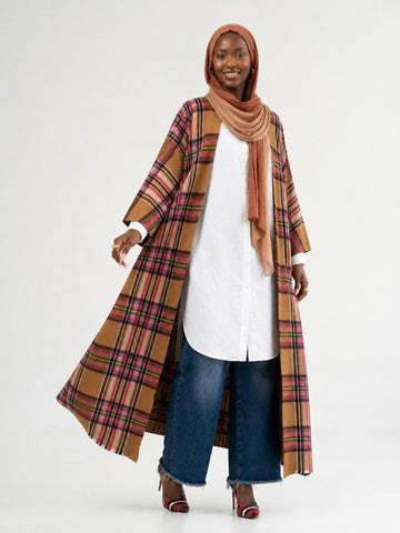Wanderlust Plaid Kimono Kaftan