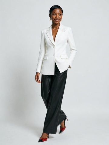 Audacious Lace-Back Blazer