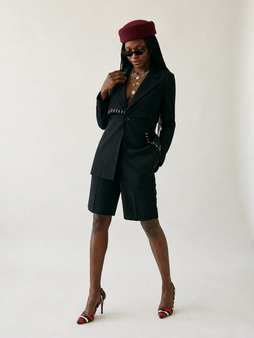 Audacious Rivet Irregular Jacket