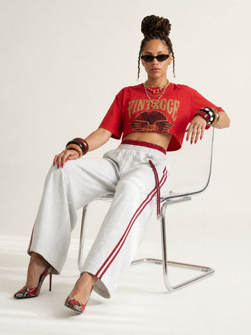 Free Spirit Striped Wide-Leg Pants
