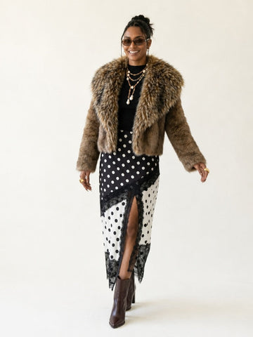 Majestic Faux Fur Coat