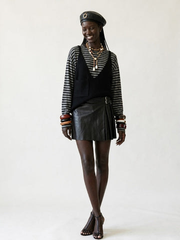 Grounded Knitted V-Neck Vest