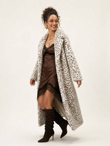 Wild Heart Leopard Faux Fur Coat
