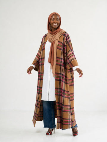 Wanderlust Plaid Kimono Kaftan