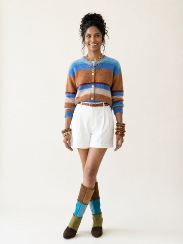 Wanderlust Striped Knit Cardigan