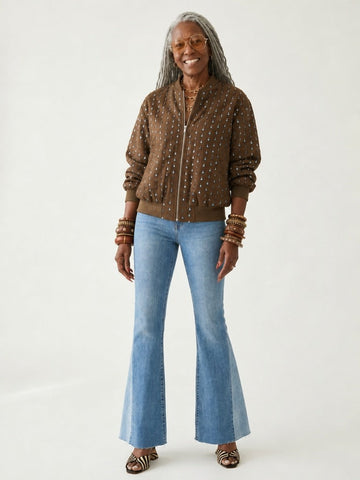 Radiant Sequin Bomber Jacket