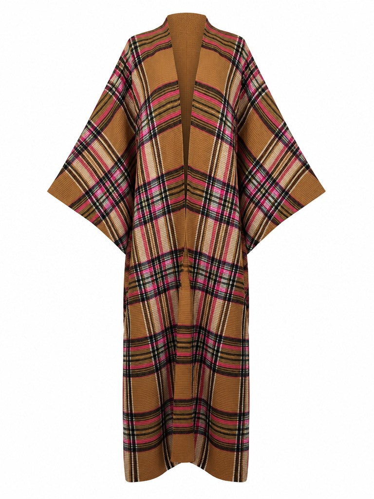 Wanderlust Plaid Kimono Kaftan