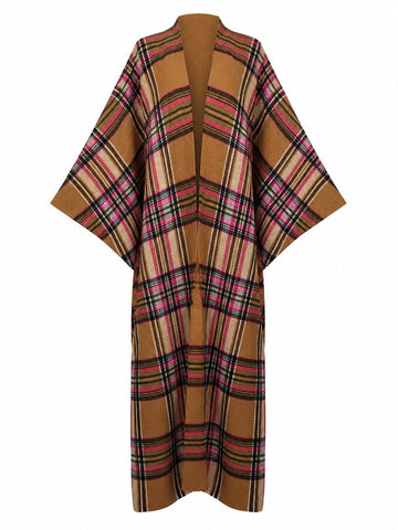Wanderlust Plaid Kimono Kaftan