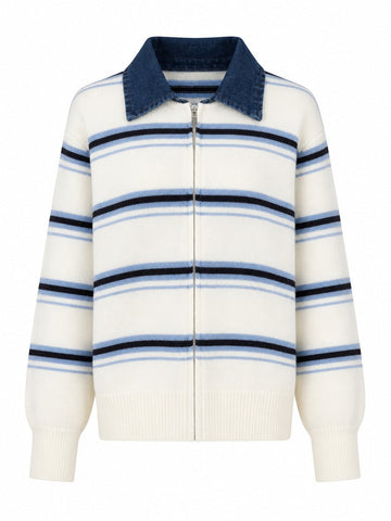 Free Spirit Striped Knit Cardigan