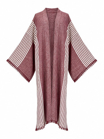 Wanderlust Striped Boho Kimono