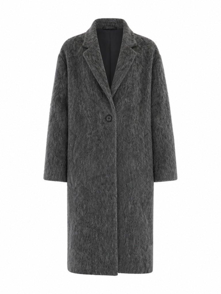 Grounded Oversized Wool Maxi Coat