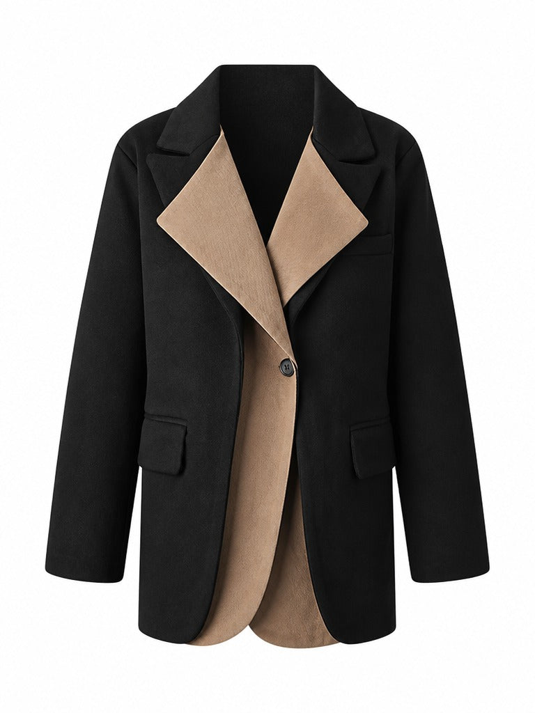 Audacious Patchwork Oversized Blazer