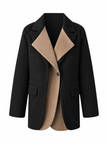 Audacious Patchwork Oversized Blazer