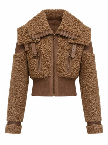 Confident Faux Fur Cropped Jacket