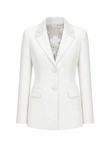 Audacious Lace-Back Blazer