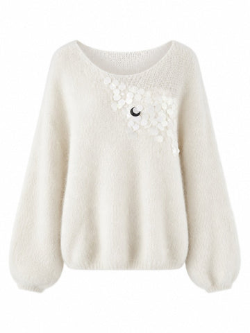 Radiant Sequin Knit Pullover