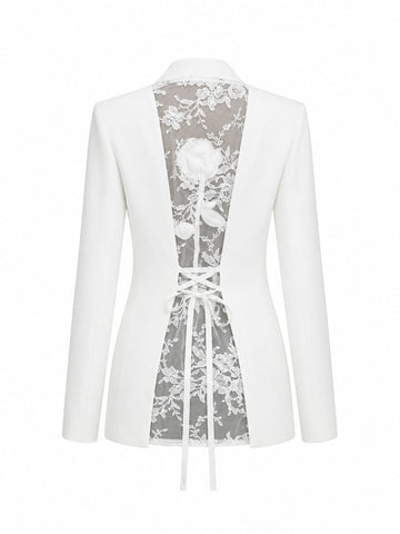 Audacious Lace-Back Blazer