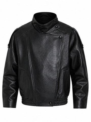 Fierce Black Faux Leather Jacket