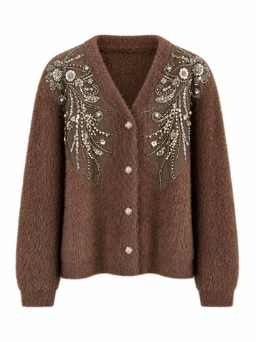 Ethereal Sequin Embroidered Cardigan