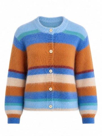 Wanderlust Striped Knit Cardigan