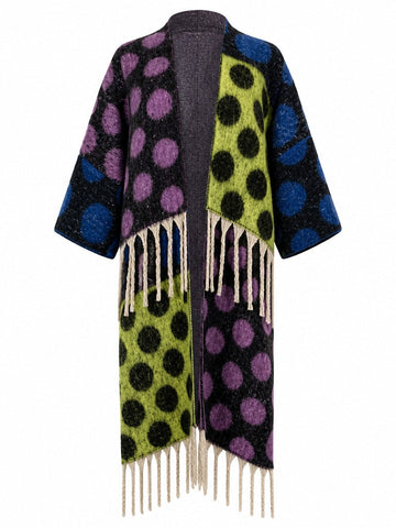 Wanderlust Tassel Geometric Cardigan