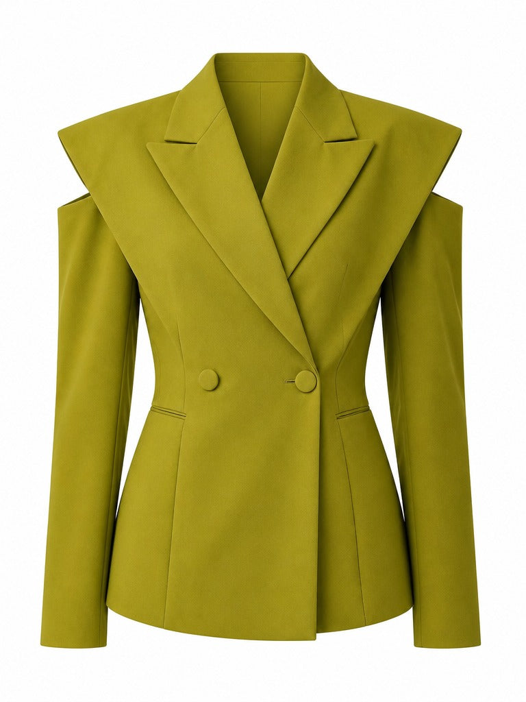 Audacious Asymmetric Cutout Blazer