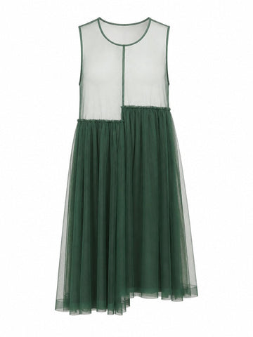 Ethereal Mesh Layered Midi Dress