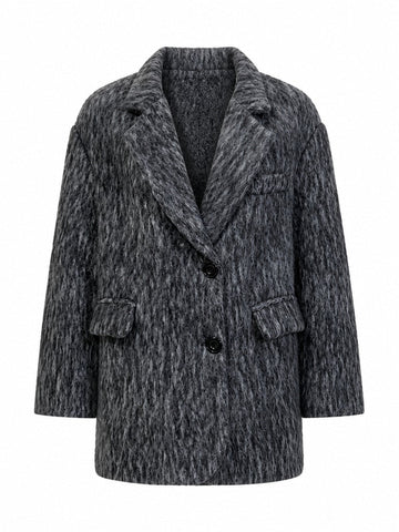 Grounded Grey Fluffy Jacket
