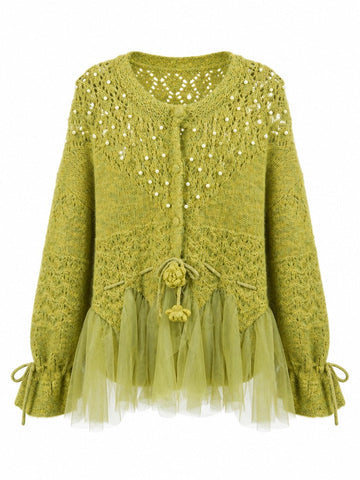 Radiant Pearl Knit Cardigan