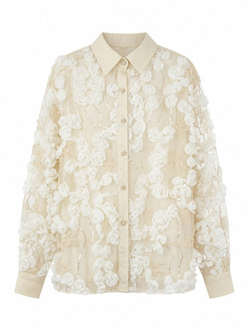 Ethereal Floral Embroidered Blouse