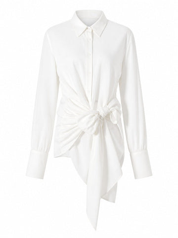 Elegant Bow Tie Blouse