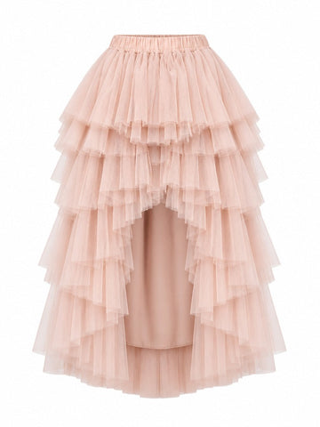 Boundless Tiered Mesh Maxi Skirt