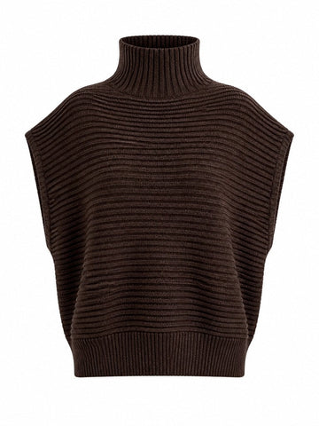 Grounded Knitted Turtleneck Pullover