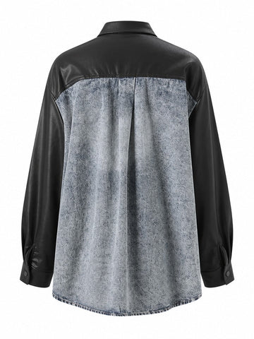 Audacious Spliced Denim Jacket