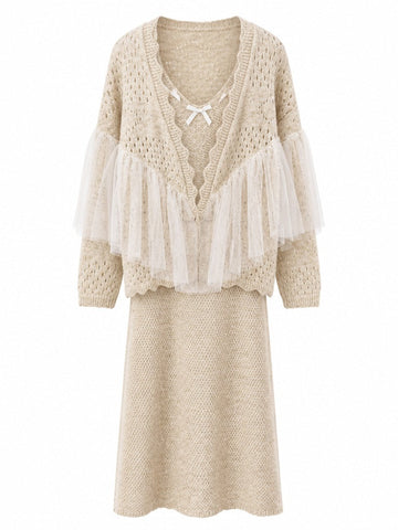 Divine Mesh Knit Cardigan