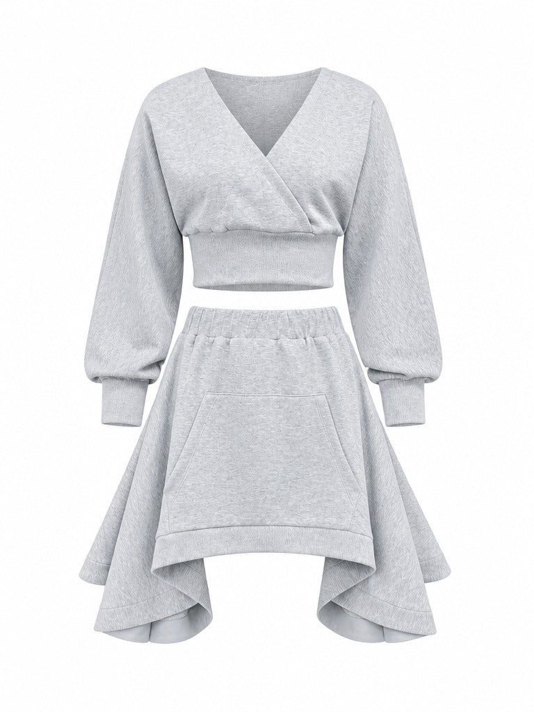 Grounded Ruffle Mini Two-Piece Set