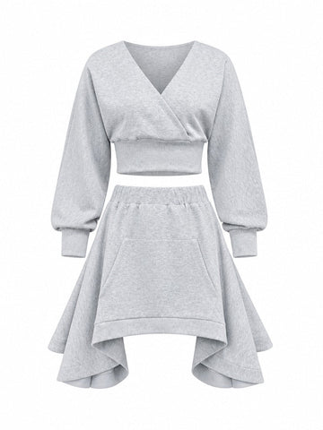 Grounded Ruffle Mini Two-Piece Set