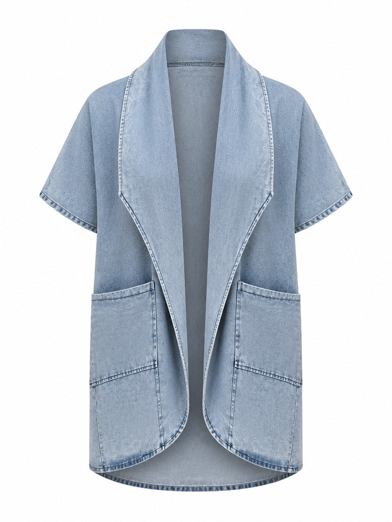Audacious Oversized Denim Trench