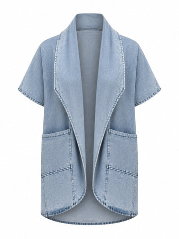Audacious Oversized Denim Trench