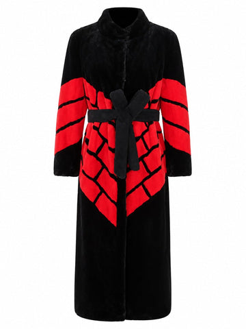Fierce Patchwork Faux Fur Coat