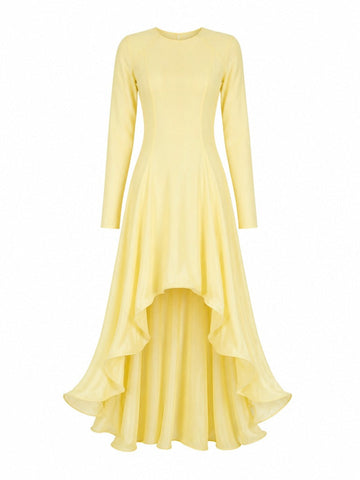 Radiant Ruffle Mesh Maxi Dress