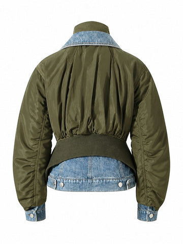 Audacious Denim Patchwork Jacket