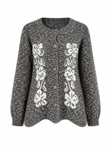 Chosen Jacquard Knit Cardigan