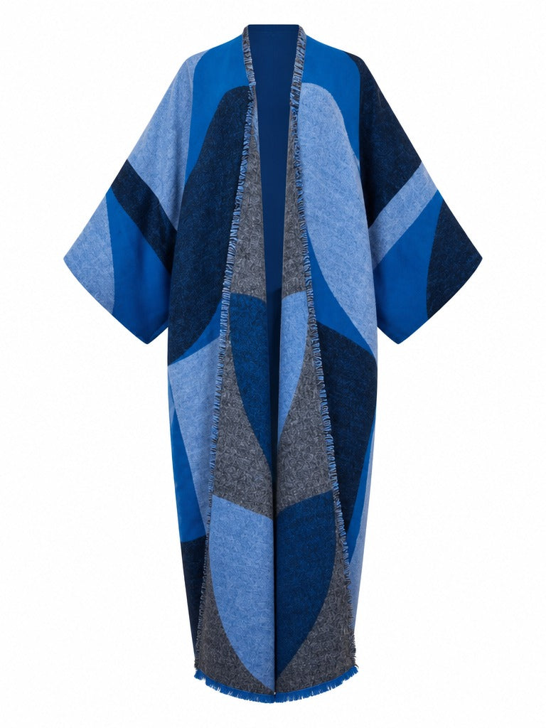 Limitless Geometric Fringe Cardigan
