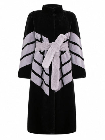 Fierce Patchwork Faux Fur Coat