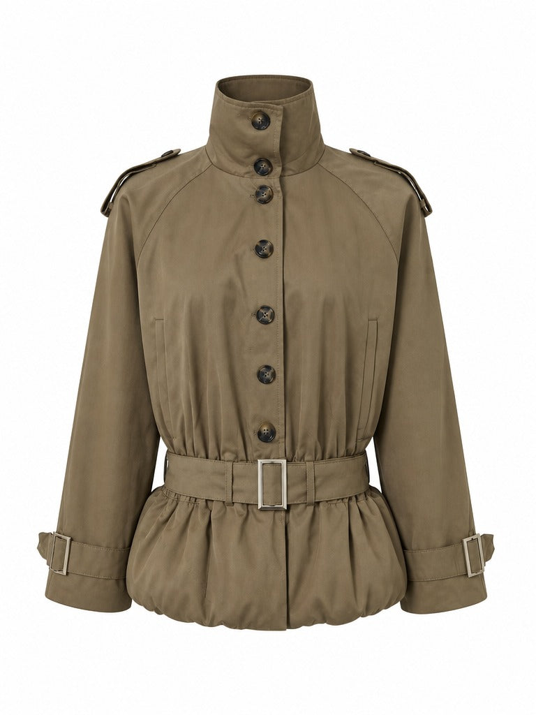 Audacious Belted Epaulet Jacket