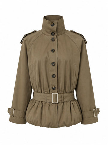 Audacious Belted Epaulet Jacket
